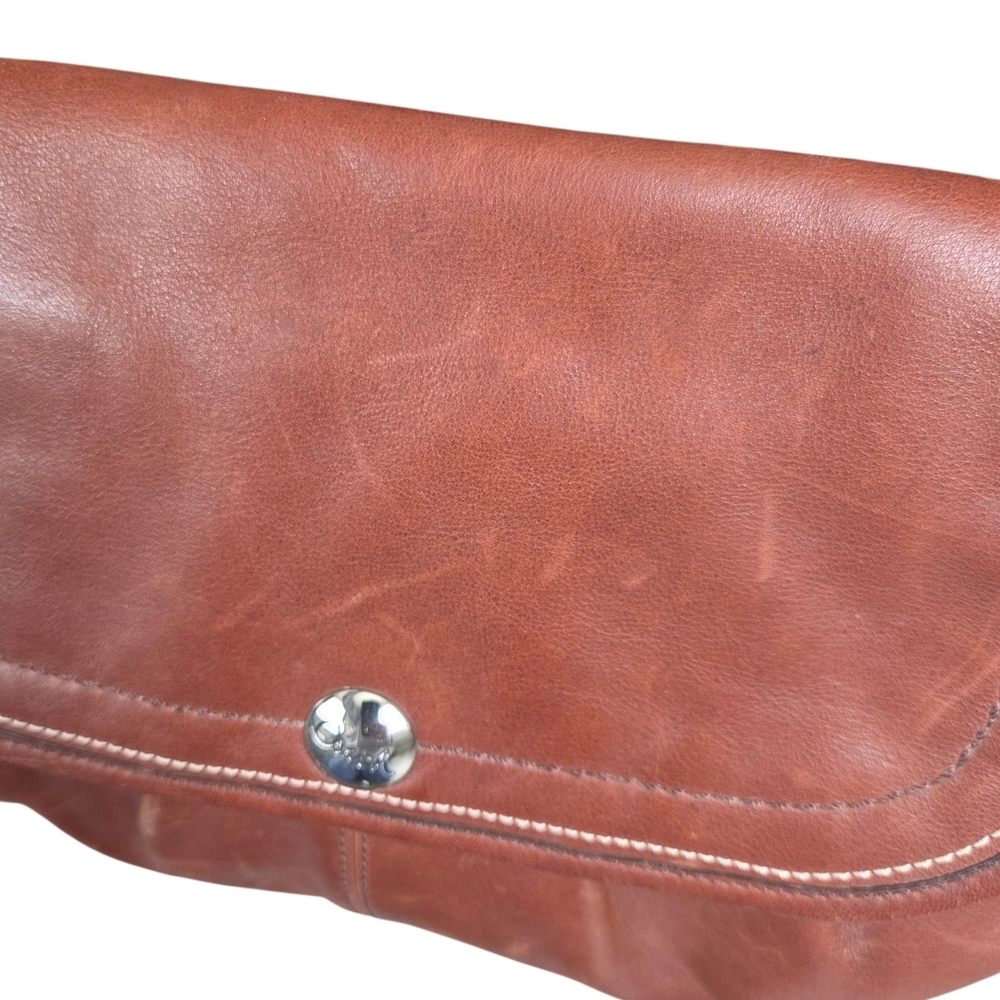 Coach Vintage Y2K Soho Pleated Flap Shoulder Bag Walnut - Picture 4 of 16